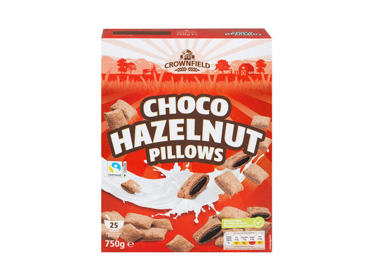 Crownfield Choco Hazelnut Pillows Cereals Lidl   