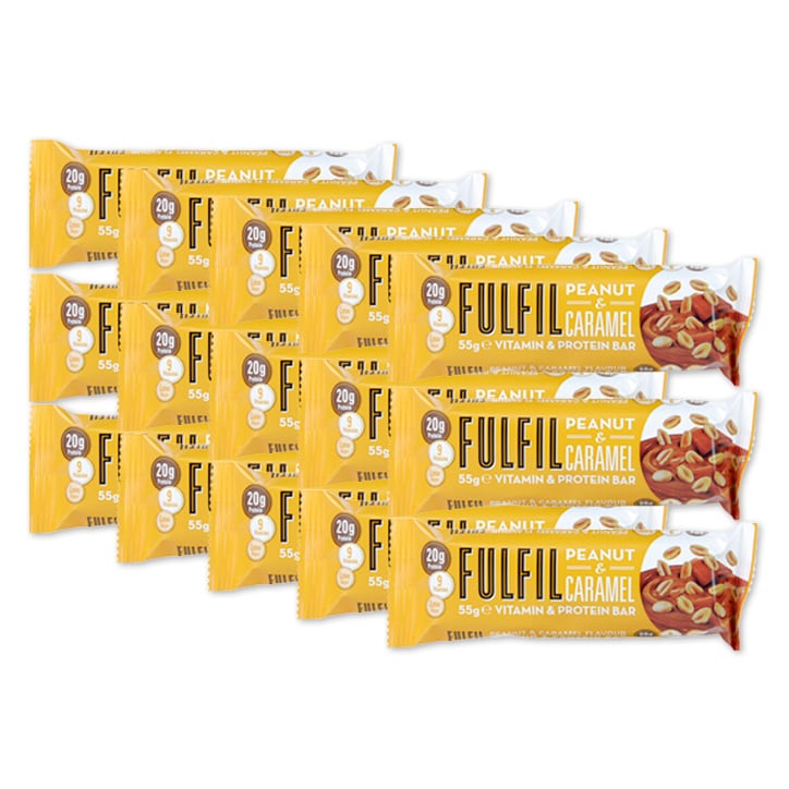 Fulfil Peanut & Caramel 15 x 55g Protein Bars Holland&Barrett   