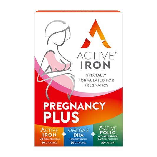 Active Iron Pregnancy Plus 90 Capsules Iron Tablets & Capsules Holland&Barrett   