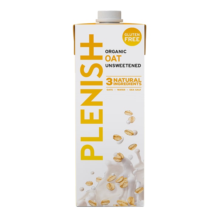 Plenish Organic Unsweetened Gluten Free Oat M*lk 1Ltr