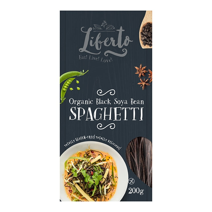 Liberto Organic Black Bean Spaghetti 200g GOODS Holland&Barrett   