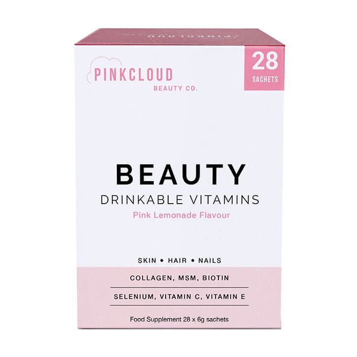 Pink Cloud Beauty Drinkable Vitamins Pink Lemonade Flavour 28 Sachets