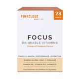 Pink Cloud Focus Drinkable Vitamins Orange & Pineapple 28 Sachets GOODS Holland&Barrett   