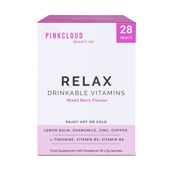 Pink Cloud Relax Drinkable Vitamins Mixed Berry Flavour 28 Sachets GOODS Holland&Barrett   