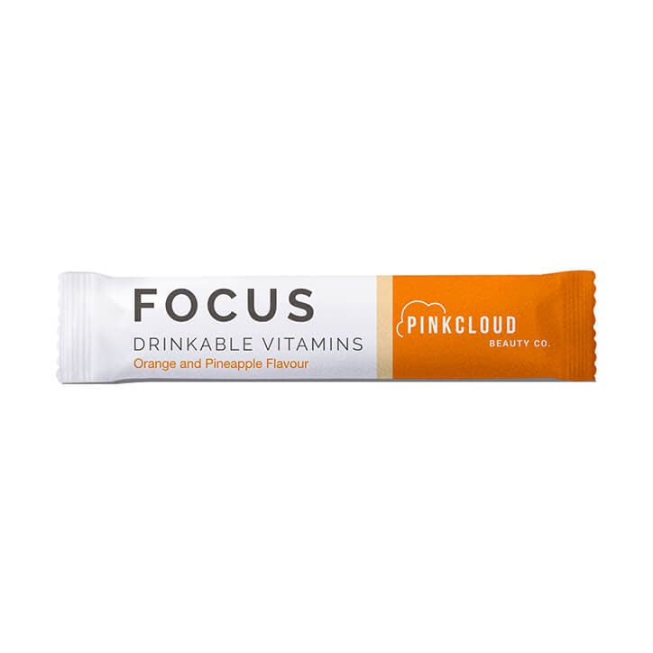 Pink Cloud Focus Drinkable Vitamins Orange & Pineapple 7 Sachets GOODS Holland&Barrett   