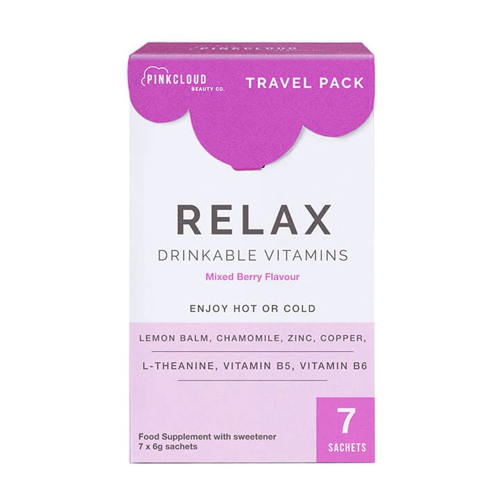 Pink Cloud Relax Drinkable Vitamins Mixed Berry Flavour 7 Sachets GOODS Holland&Barrett   