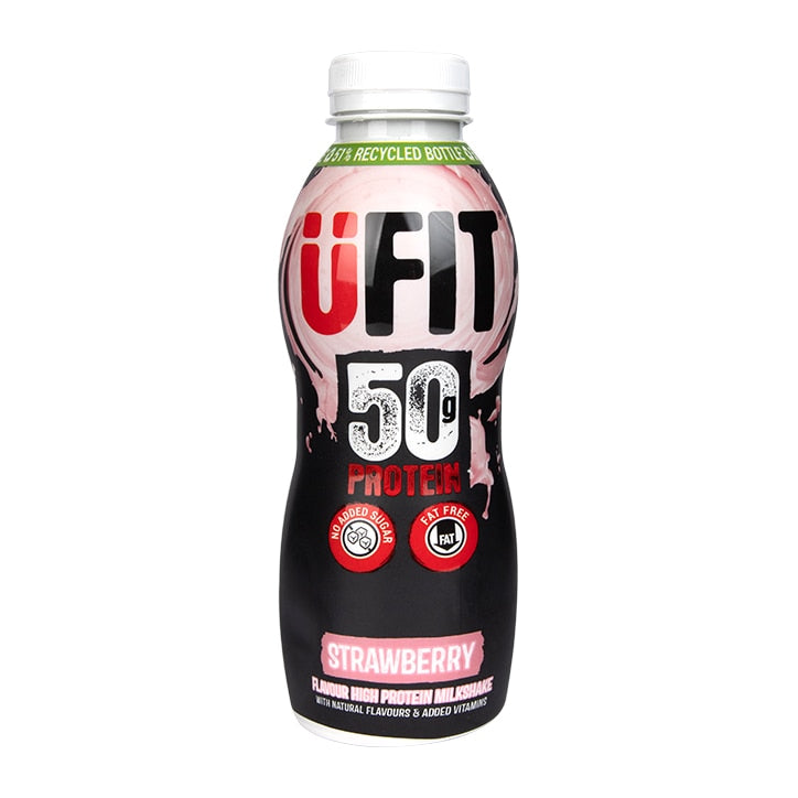 UFIT High 50g Protein Shake Strawberry 500ml GOODS Holland&Barrett   