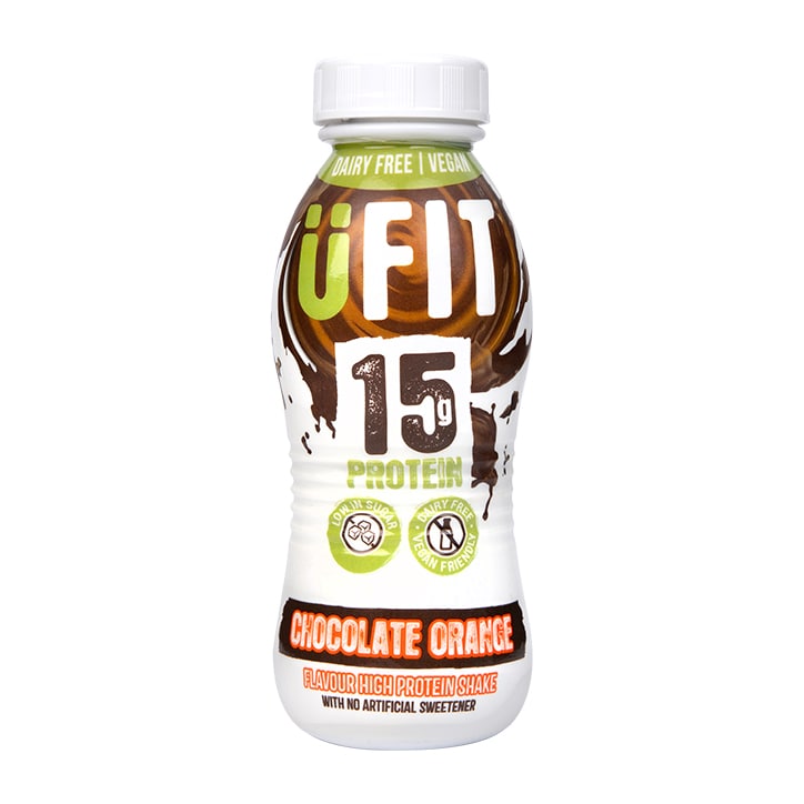 UFIT Vegan High 15g Protein Shake Chocolate Orange 310ml Protein Drinks Holland&Barrett   