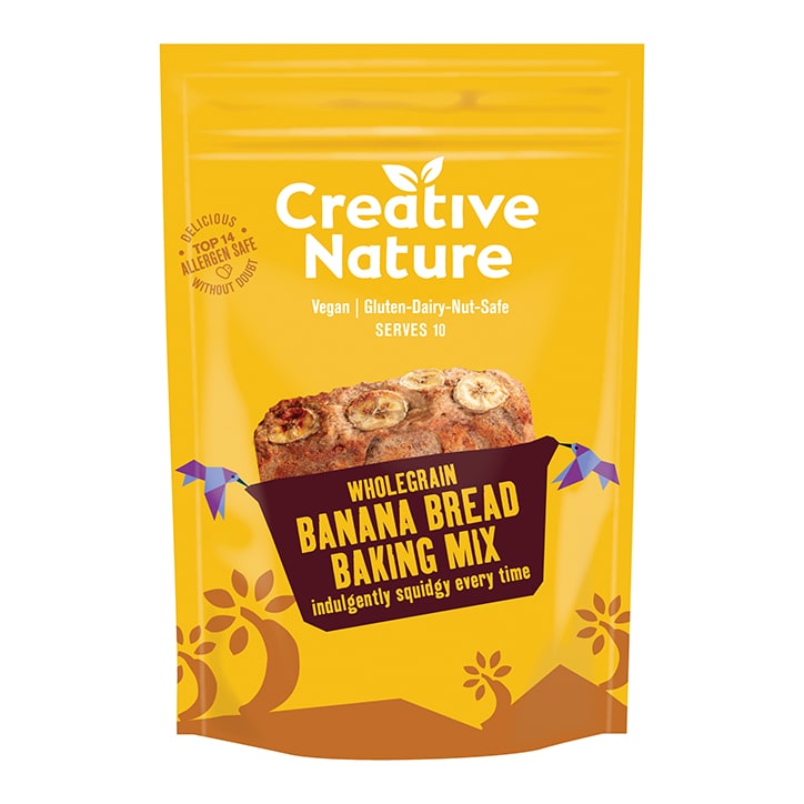 Creative Nature Wholegrain Banana Bread Baking Mix 250g Bread Mixes Holland&Barrett   