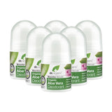 Dr Organic Aloe Vera Deodorant Bundle 6 x 50ml Natural Deodorant & Antiperspirant Holland&Barrett   