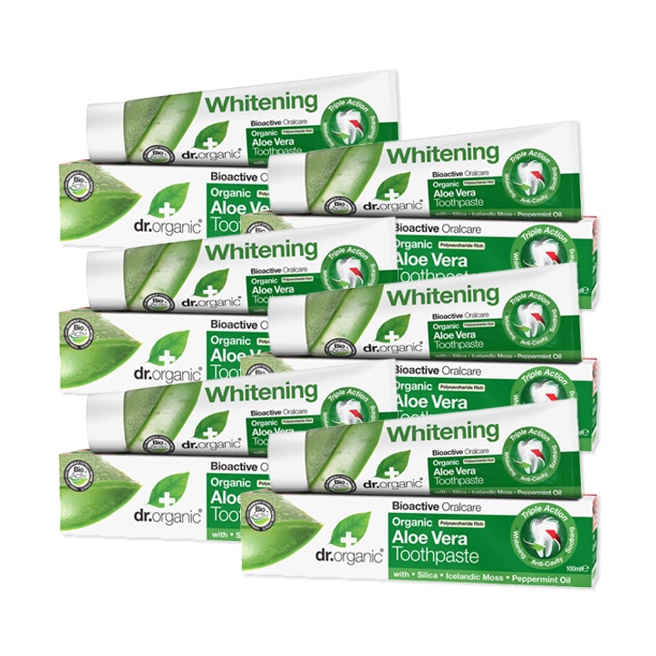 Dr Organic Aloe Vera Toothpaste Bundle 6 x 100ml