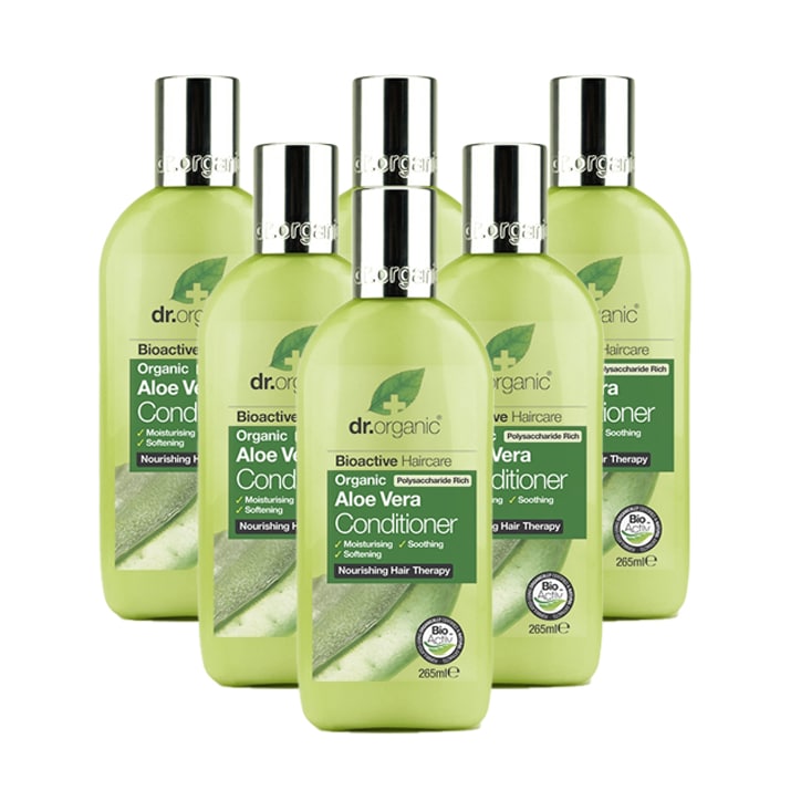 Dr Organic Aloe Vera Conditioner Bundle 6 x 265ml Conditioner Holland&Barrett   