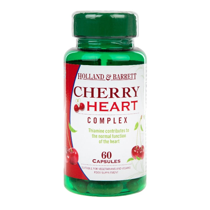 Holland & Barrett Cherry Heart 500mg 60 Capsules GOODS Holland&Barrett   