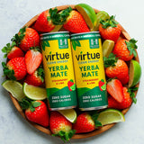 Virtue Yerba Mate - Strawberry & Lime 250ml GOODS Holland&Barrett   