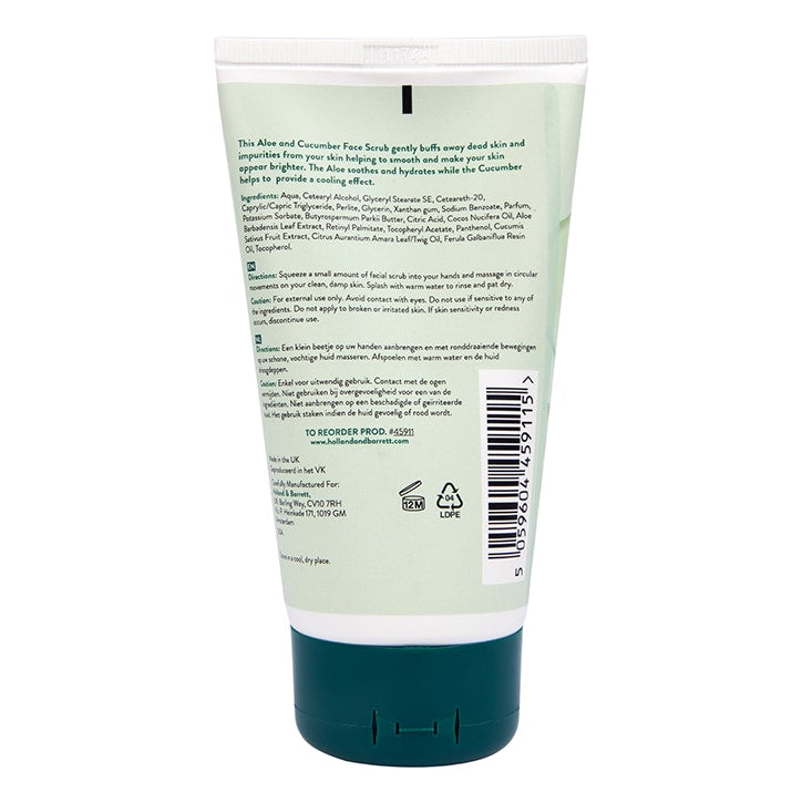 Holland & Barrett Aloe and Cucumber Facial Scrub