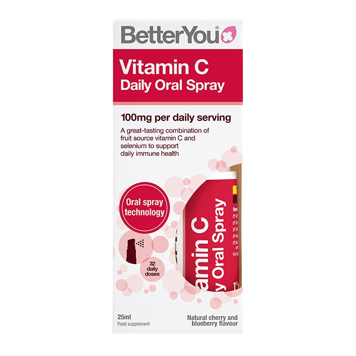 Betteryou Vitamin C Daily Oral Spray Cherry & Blueberry Flavour 25ml