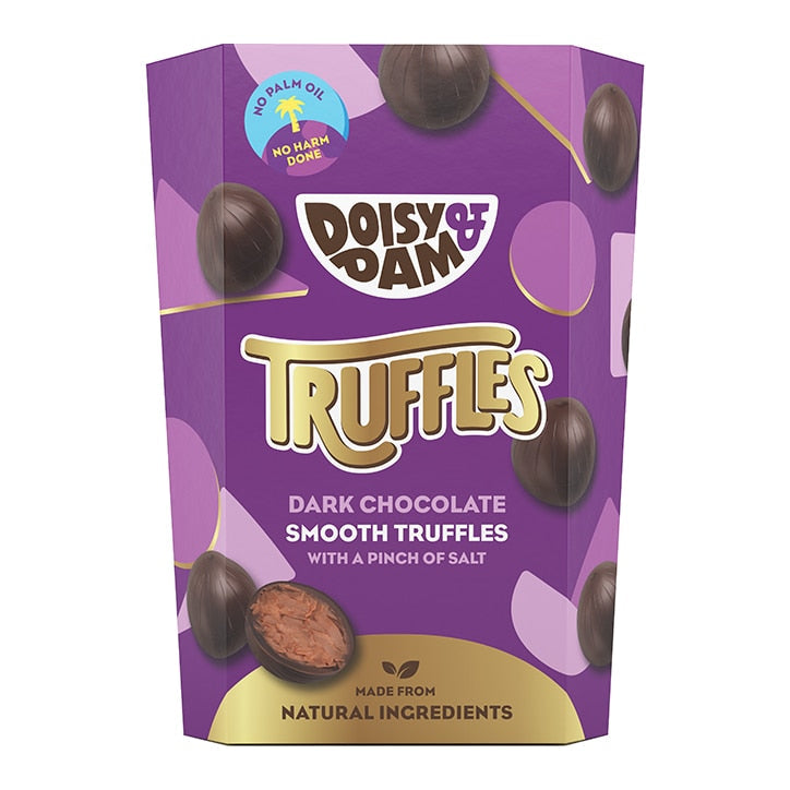 Doisy & Dam Vegan Dark Chocolate Smooth Truffles 144g GOODS Holland&Barrett   