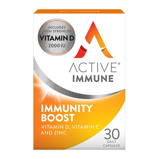 Active Immune immunity Boost Daily 30 Capsules Immune Support Supplements Holland&Barrett   