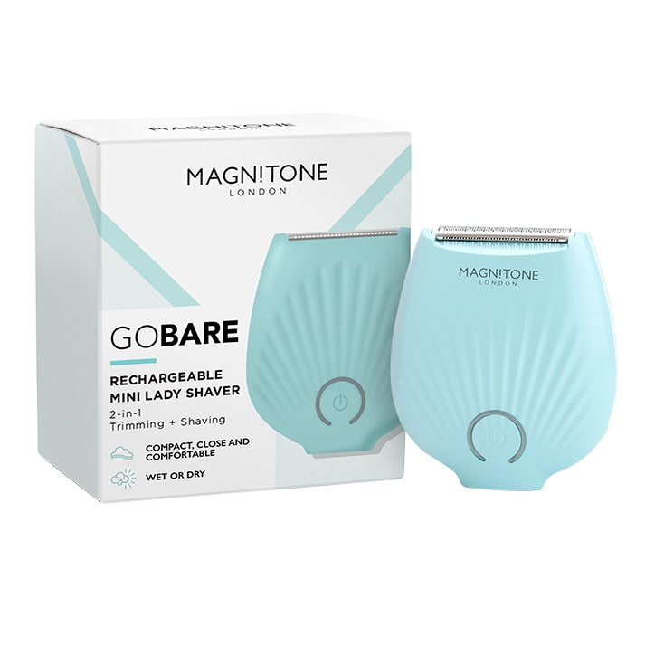 Magnitone GoBare Mini Rechargeable Lady Shaver - Aqua