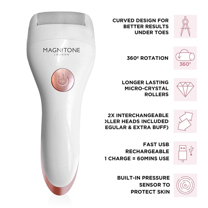 Magnitone Well Heeled 2 Rechargeable Express Pedicure System Natural Hand & Nail Care Holland&Barrett   