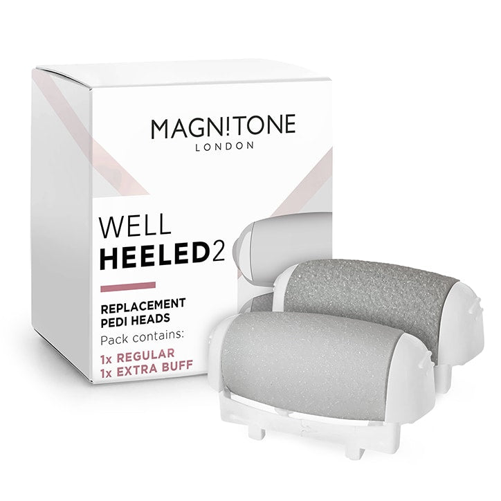 Magnitone Well Heeled 2 Replacement Roller Heads (2 Pack) Natural Hand & Nail Care Holland&Barrett   