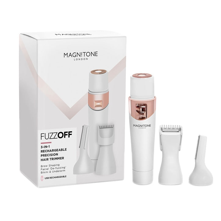 Magnitone FuzzOff 3-in-1 Rechargeable Precision Hair Trimmer