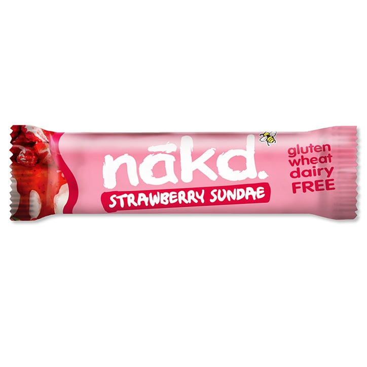 Nakd Strawberry Sundae Fruit & Nut Bar 35g Fruit & Nut Bars Holland&Barrett   