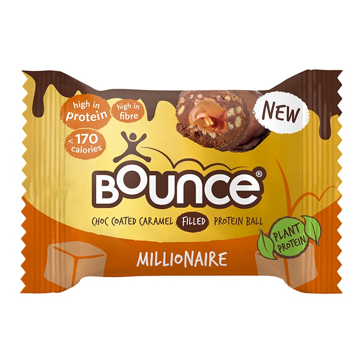 Bounce Dipped Chocolate Caramel Millionaire Protein Ball 40g Protein Bars Holland&Barrett Default Title  