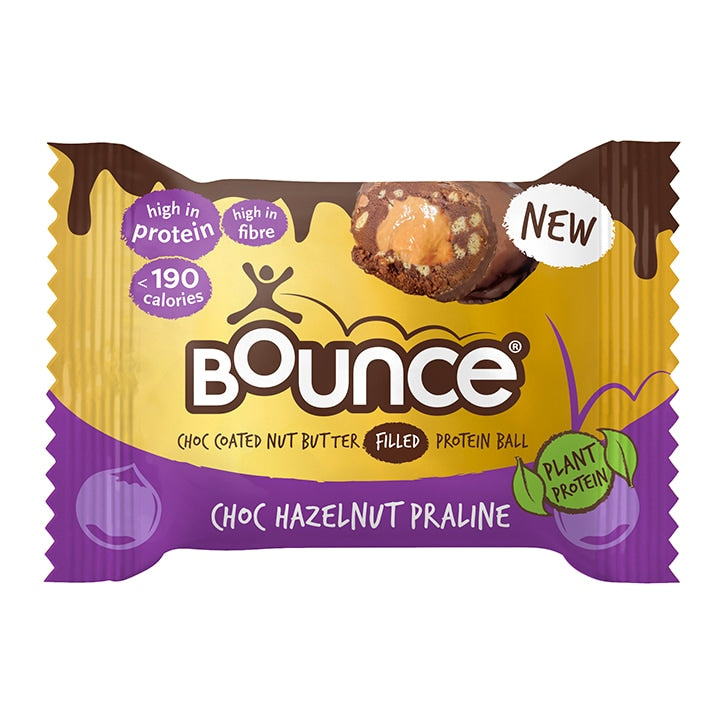 Bounce Dipped Chocolate Hazelnut Praline Protein Ball 40g GOODS Holland&Barrett   