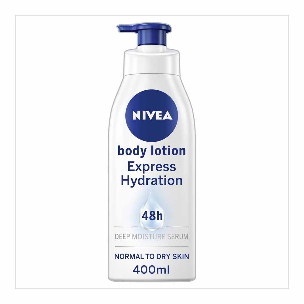 NIVEA Express Hydration Body Lotion for Normal Skin, 400ml Body Moisturisers Boots   