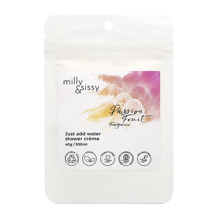 milly&sissy Zero Waste Passion Fruit Shower Crème 500ml GOODS Holland&Barrett   