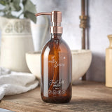 milly&sissy British Made Glass Bottle With Bronzed Pump GOODS Holland&Barrett   