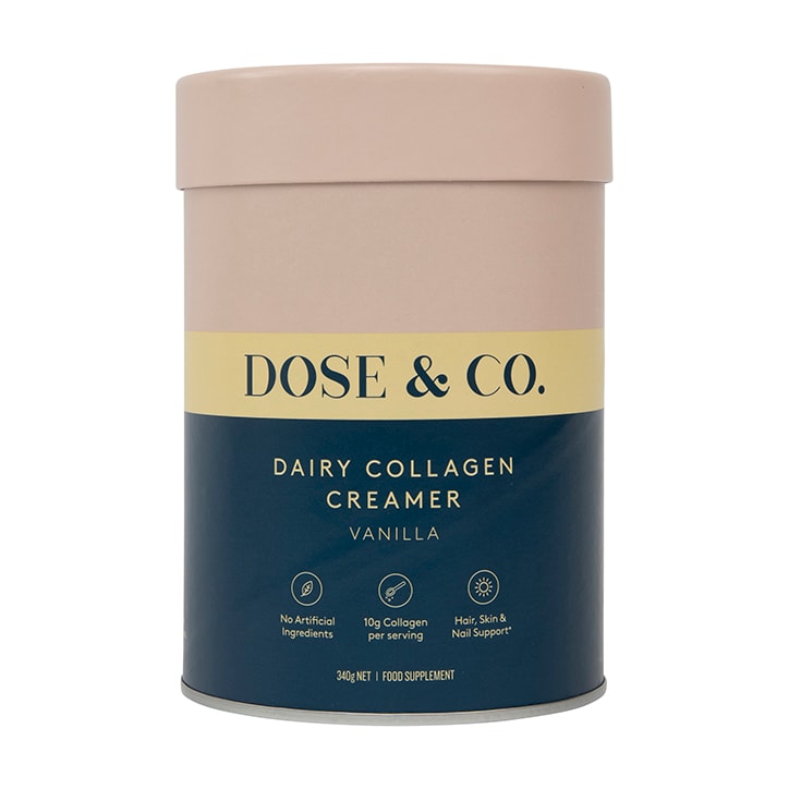 Dose & Co Dairy Collagen Creamer Vanilla 340g GOODS Holland&Barrett   