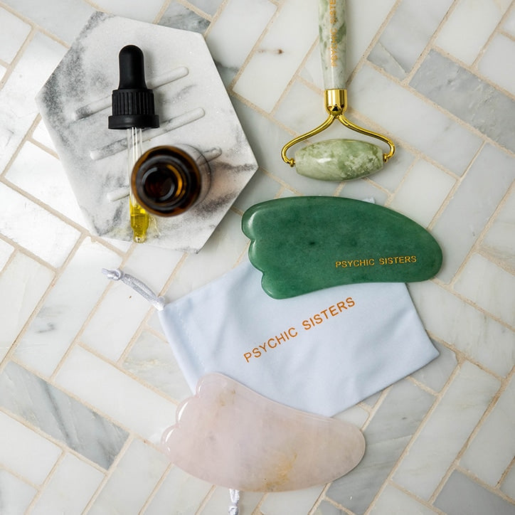 Psychic Sisters Aventurine Gua Sha Facial Wand GOODS Holland&Barrett   