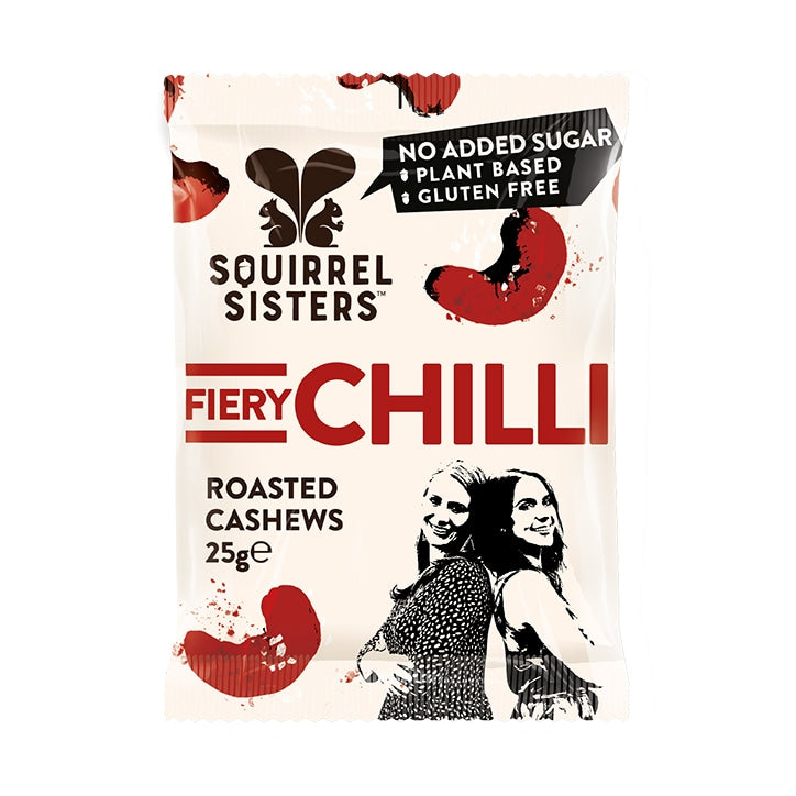 Squirrel Sisters Fiery Chilli Cashews 25g GOODS Holland&Barrett   