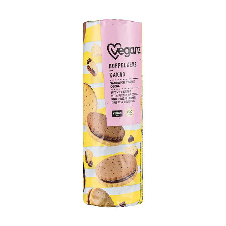 Veganz Organic Sandwich Biscuit Cocoa 400g GOODS Holland&Barrett   