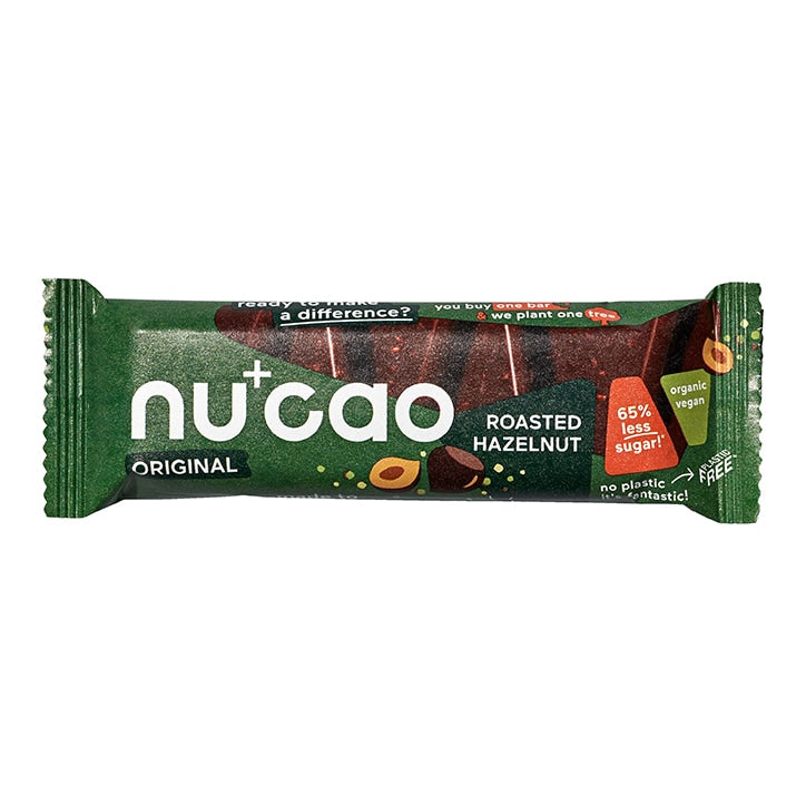 nucao - Organic Roasted Hazelnut 40g Snack Bars Holland&Barrett   