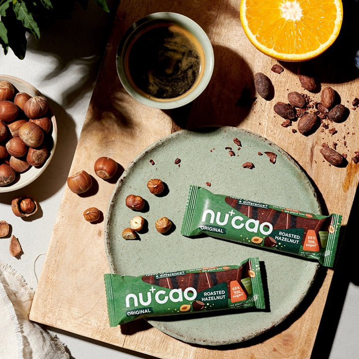 nucao - Organic Roasted Hazelnut 40g Snack Bars Holland&Barrett   