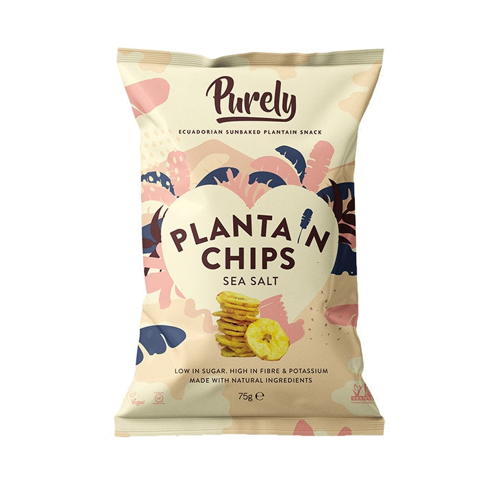 Purely Plantain Chips Sea Salt 75g GOODS Holland&Barrett   