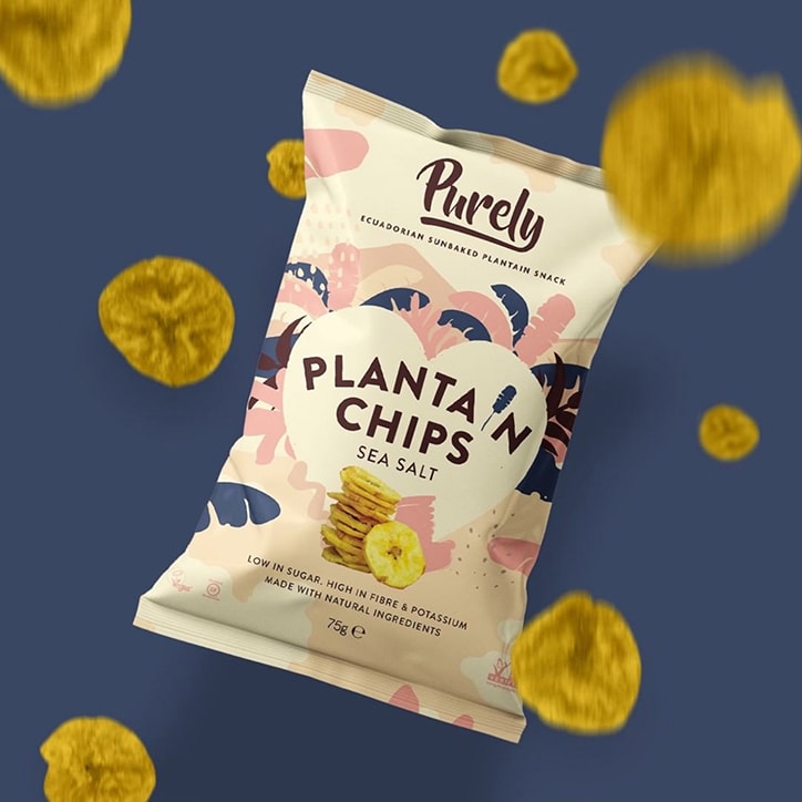 Purely Plantain Chips Sea Salt 75g