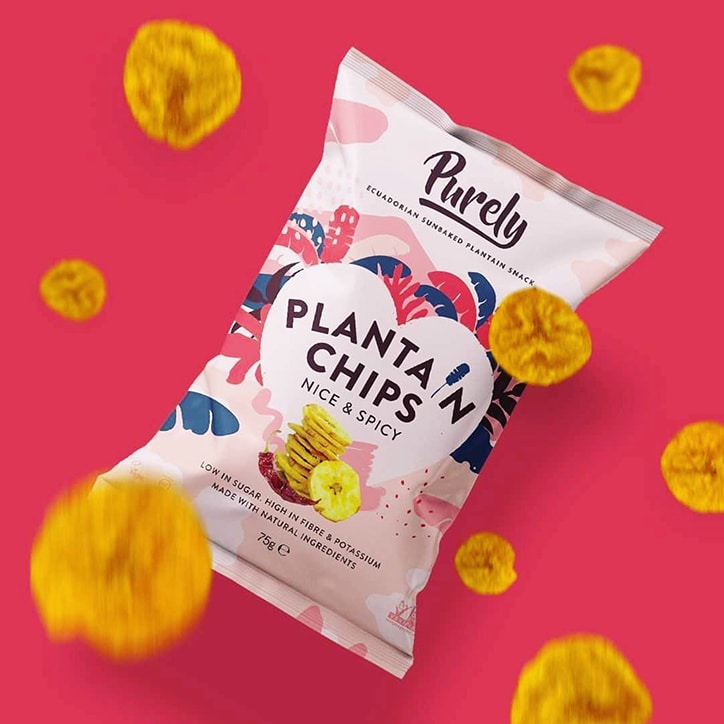 Purely Plantain Chips Nice & Spicy 75g