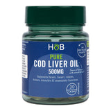 Holland & Barrett Pure Cod Liver Oil 500mg 30 Capsules Cod Liver Oil Holland&Barrett   