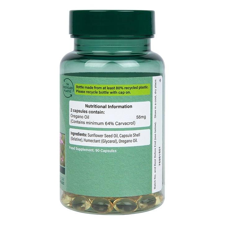 Holland & Barrett Oil of Oregano 56mg 90 Capsules Plant Sourced Supplements Holland&Barrett   