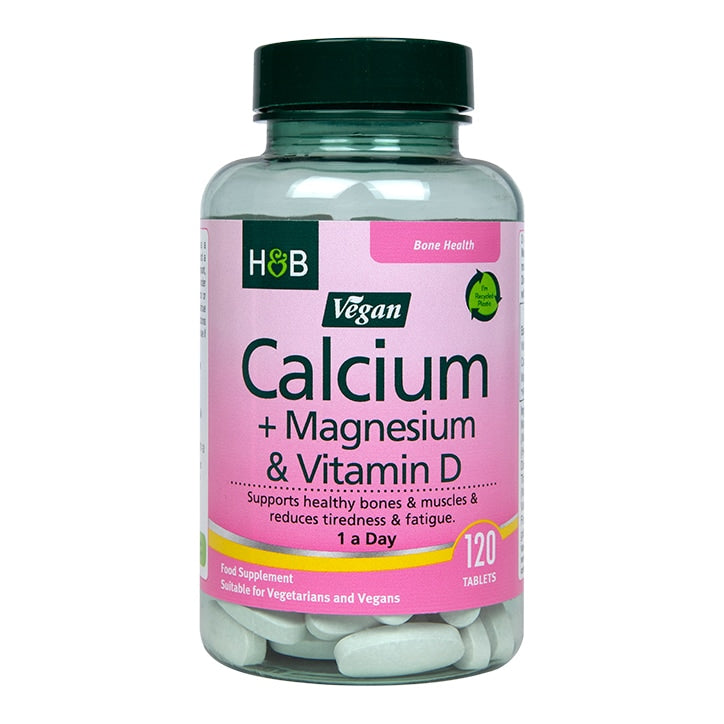 Holland & Barrett Vegan Calcium & Magnesium 120 Tablets GOODS Holland&Barrett   