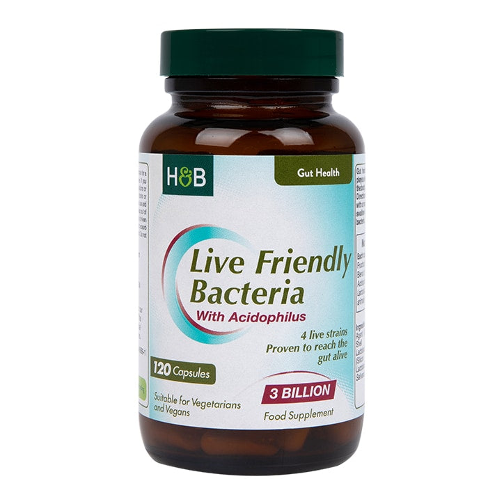 Holland & Barrett Live Friendly Bacteria with Acidophilus 120 Capsules GOODS Holland&Barrett   