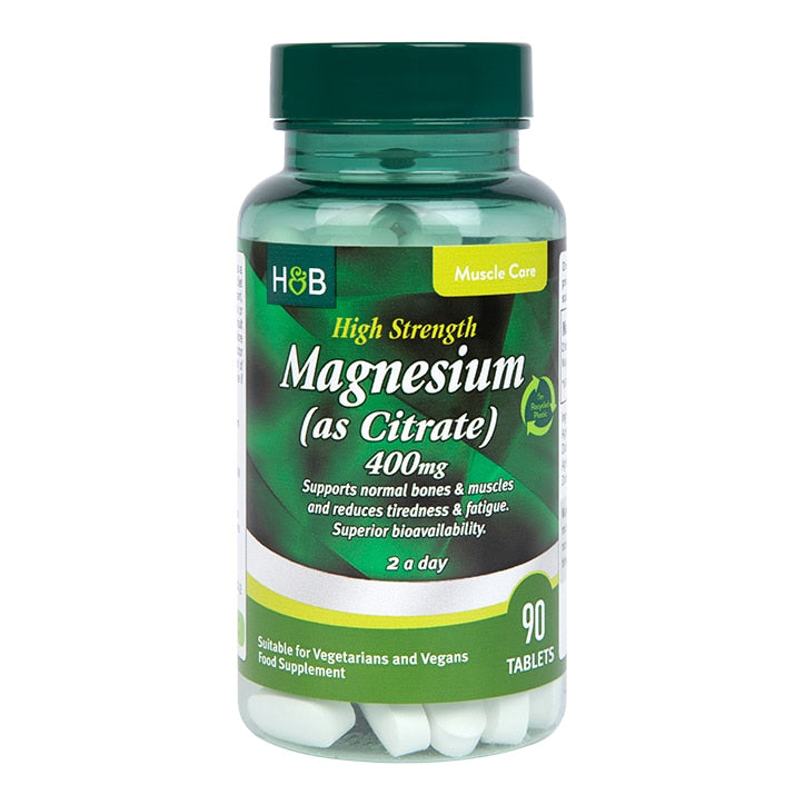 Holland & Barrett Magnesium Citrate 400mg 90 Tablets GOODS Holland&Barrett   