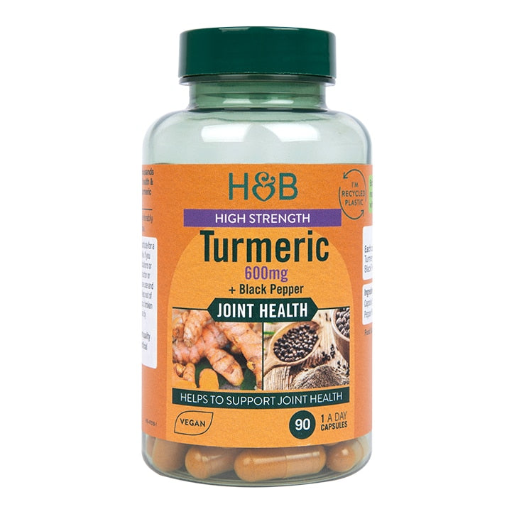 Holland & Barrett High Strength Turmeric 600mg 90 Capsules