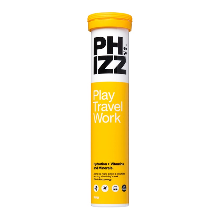 Phizz Orange Multivitamin & Hydration Effervescent 20 Tablets Energy Drinks Holland&Barrett   