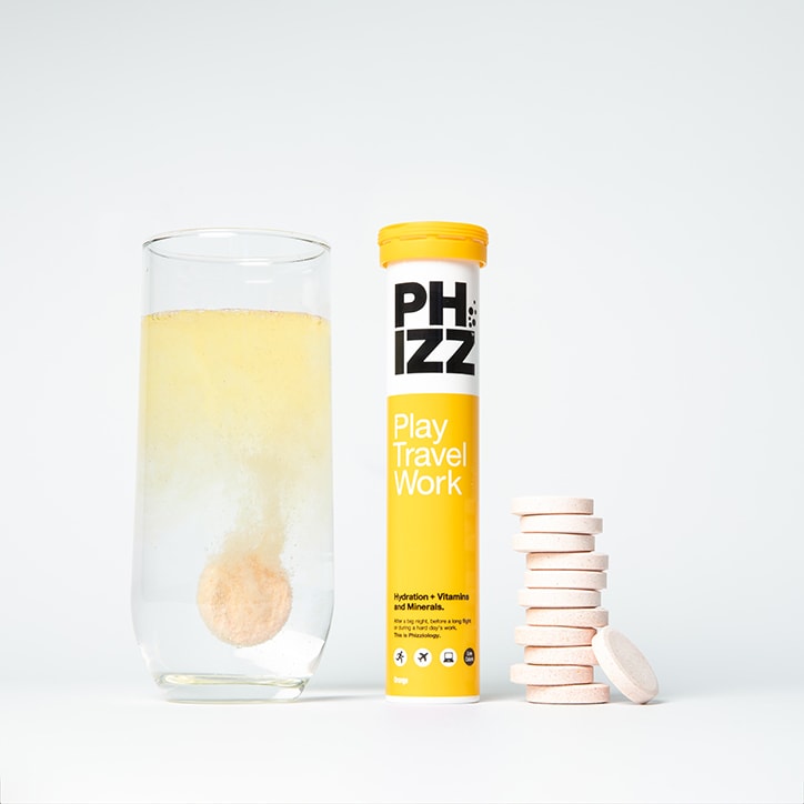 Phizz Orange Multivitamin & Hydration Effervescent 20 Tablets Energy Drinks Holland&Barrett   