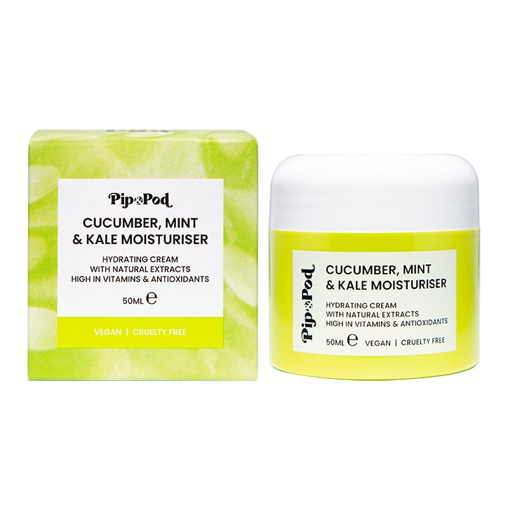 Pip & Pod Cucumber, Mint & Kale Moisturiser 50ml Face Moisturiser Holland&Barrett   